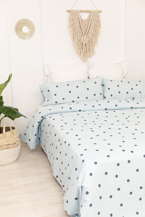 Ropa de hogar y alfombras Fundas nórdicas | Funda nórdica algodón azul 160x270 (cama 90) - IJ84071