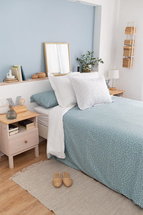 Ropa de hogar y alfombras Fundas nórdicas | Funda nórdica algodón azul 250x270 (cama 160) - DO53610