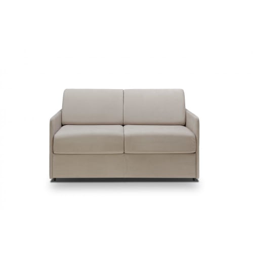 Canapés et fauteuils Canapés convertibles | Canapé lit express 3 places en velours gris silver matelas 22 cm - YW26046