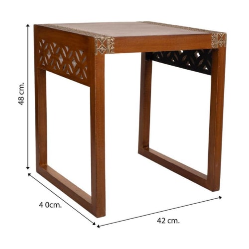 Muebles Mesas auxiliares | Mesa de madera y metal - HE72542