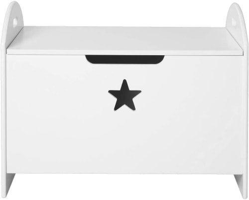 Caja de almacenaje de juguetes Homcom blanco 40x43x43 cm