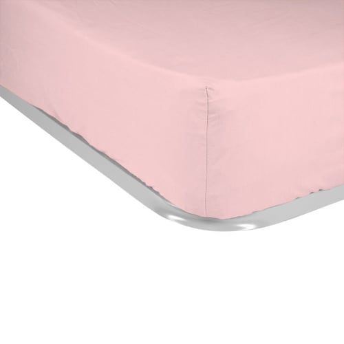 Ropa de hogar y alfombras Sábanas bajeras | Sábana bajera algodón rosa 90x200 (cama 90) - DY07305