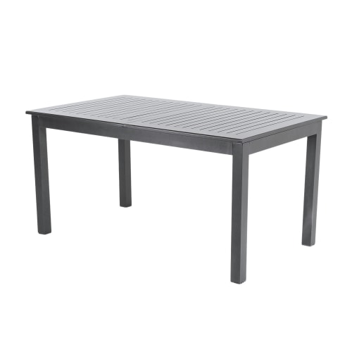 Mesa de jardín extensible de aluminio e imitación a teca para 8 a 12  personas L.180/270 Doolin