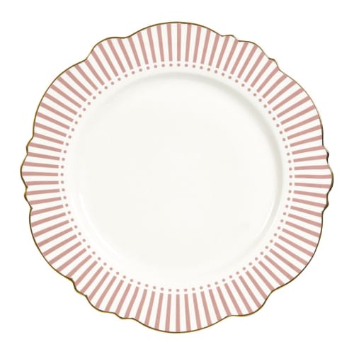 Art de la table Assiettes | Assiette plate rose D27,5cm - EU96121