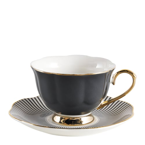 Art de la table Bols, tasses et mugs | Tasse à thé gris foncé 19cl - FS36392
