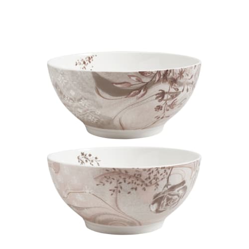 Art de la table Bols, tasses et mugs | Coffret de 2 grands bols en porcelaine - AL44545