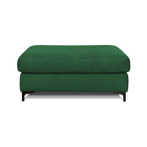Canapés et fauteuils Poufs | Pouf salon velours vert - BS90736