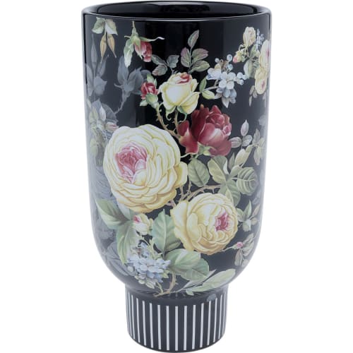Déco Vases | Vase fleurs en céramique noire H27 - WQ97292