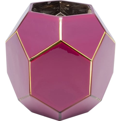 Déco Vases | Vase en verre violet et doré H22 - XQ44661