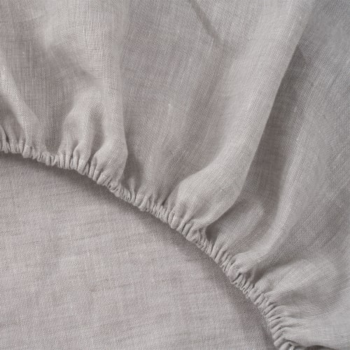 Ropa de hogar y alfombras Sábanas bajeras | Bajera lino gris cama de 200cm - HX42934