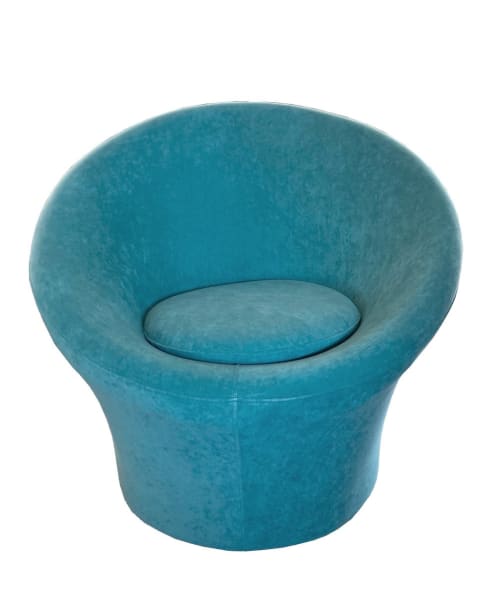 Canapés et fauteuils Fauteuils | Fauteuil design en velours bleu - PJ20433