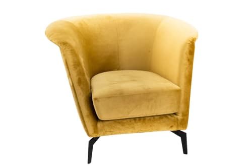 Canapés et fauteuils Fauteuils | Fauteuil en velours et métal - PD24522