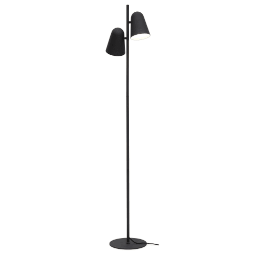 Lampadaire en fer  noir, h. 145cm