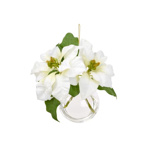 Déco Fleurs artificielles et bouquets | Fleurs de Poinsettia en illusion d'eau - OT48367