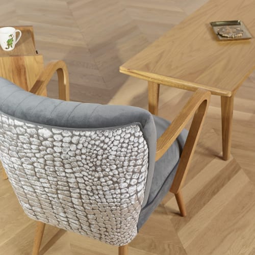 Canapés et fauteuils Fauteuils | Fauteuil vintage en velours - NA02157