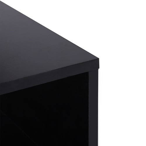 Muebles Mesas auxiliares | Mesa de centro aglomerado de madera, metal negro 50x50x50 cm - YH15687