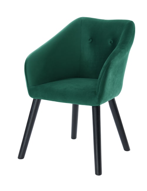 Canapés et fauteuils Fauteuils | Fauteuil en velours 1 place  vert - TN81432