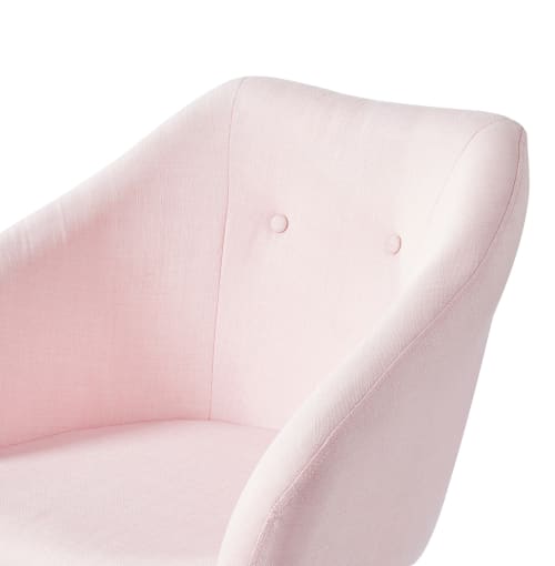 Canapés et fauteuils Fauteuils | Fauteuil en tissu 1 place  rose - QE33901