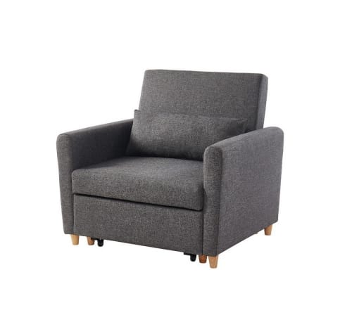 Canapés et fauteuils Fauteuils | Fauteuil convertible en tissu 1 place  gris - AU67235