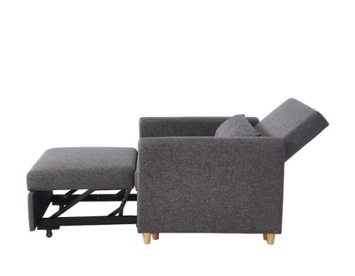 Canapés et fauteuils Fauteuils | Fauteuil convertible en tissu 1 place  gris - AU67235