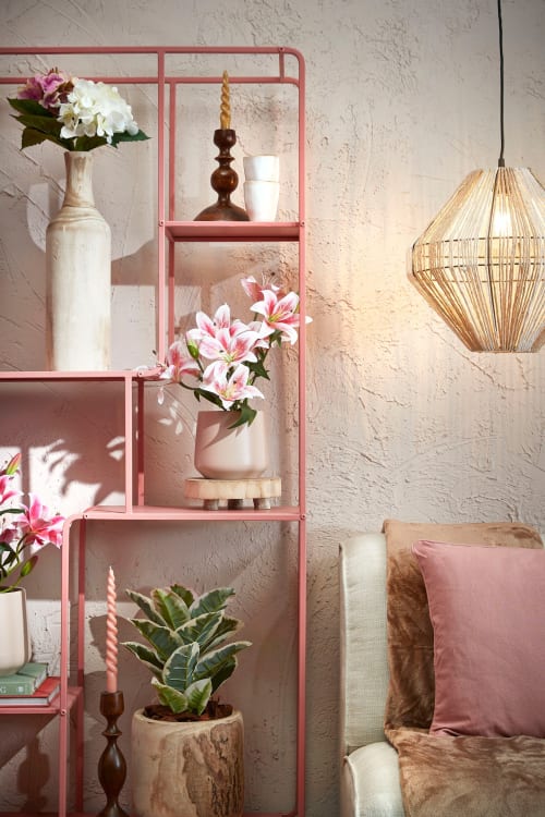 Lirio Tigre artificial rosa en maceta Alt. 47 | Maisons du Monde