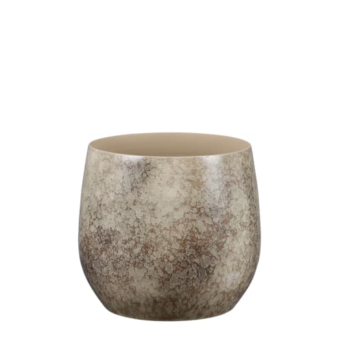 Déco Jarres et cache-pots | Pot de fleurs en terre cuite brun D29 - VU95572