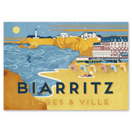 Déco Affiches | Affiche Biarritz 42x29,7cm - EQ77757