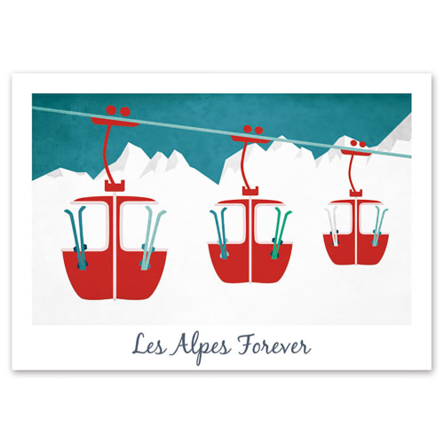 Déco Affiches | Affiche Les Alpes Forever 29,7x42cm - BM00281