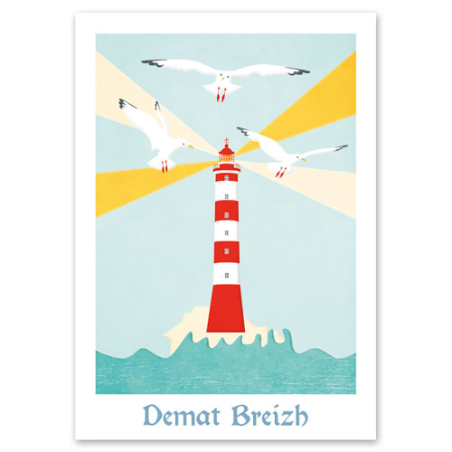 Déco Affiches | Affiche phare Breton 29,7x42cm - DD18039