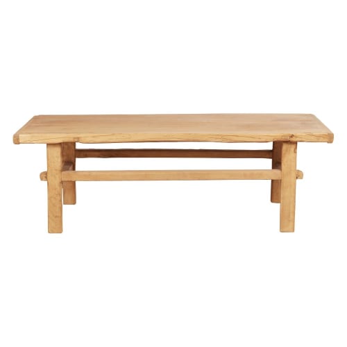 Meubles Tables basses | Table basse rectangulaire 130cm bois d'orme naturel - BU51009