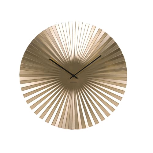 Déco Horloges murales et horloges à poser | Horloge design métal xl diam. 50 cm doré - JC48805