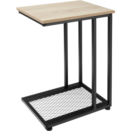 Tavolino industriale chiaro 48 x 35 x 66 cm