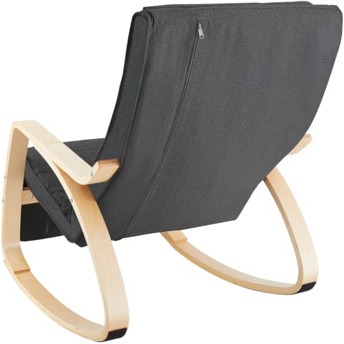 Canapés et fauteuils Fauteuils | Fauteuil à bascule Onda gris foncé - PA46689