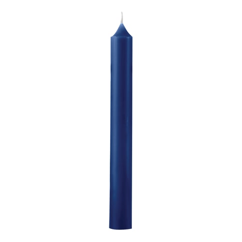 Déco Bougies | 12 bougies droites 7h Bleu Intemporel - QS71918