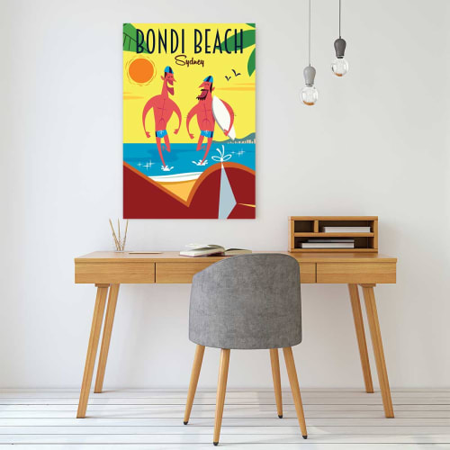 Déco Toiles et tableaux | Tableau surf à bondi beach - KD31916