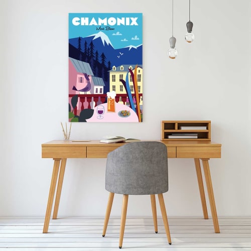 Déco Toiles et tableaux | Tableau chamonix mont blanc - UH26972