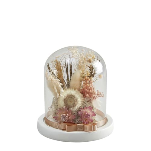 Déco Fleurs séchées | Cloche de fleurs séchées Cabinet des Merveilles - JV59673
