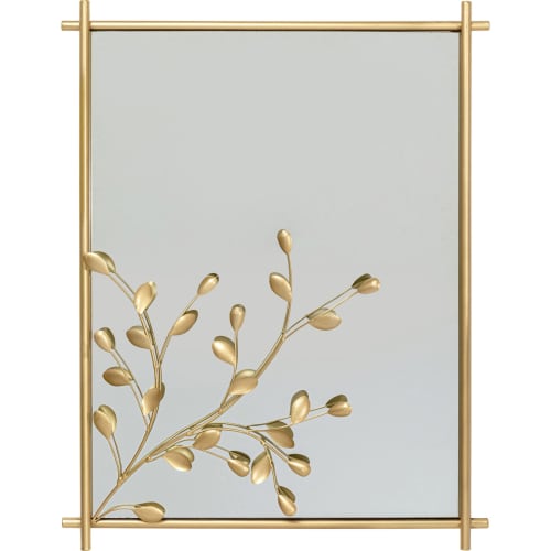 Déco Miroirs | Miroir branches en acier doré 85x66 - PL26986
