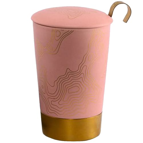 Art de la table Bols, tasses et mugs | Tasse en porcelaine à double paroi avec infuseur - LU78872