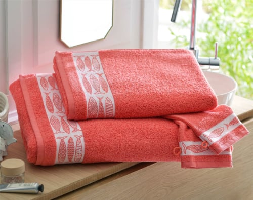 Serviette de bain en coton armoise 30 x 50 CHARME