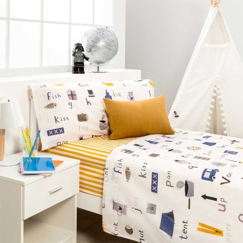 lavanda Debería Generoso Juego de sabanas Infantil algodon poliéster multicolor Cama de 105 TENT |  Maisons du Monde