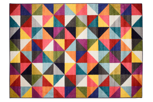 Tappeto da soggiorno multicolore geometrico sotille 160 x 220 cm