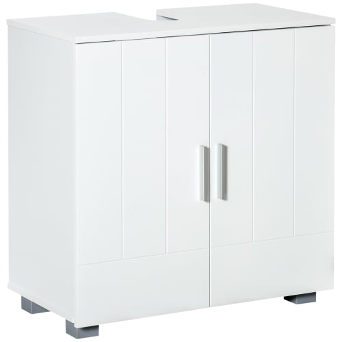 Mueble lavabo MDF blanco 60x30x60cm