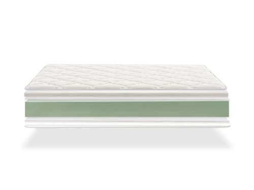 Pikolin Home Coprimaterasso traspirante in spugna di aloe vera 90x190/200  cm Pikolin Home 90x190/200 cm , Cama de 90 , Bianco