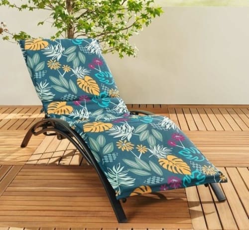 Jardin Matelas pour bain de soleil | Coussin bain de soleil 64 x 190 x 4 cm polyester déperlant - GA21313