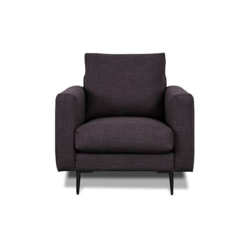 Canapés et fauteuils Fauteuils | Fauteuil 1 place tissu gris foncé - CI91694
