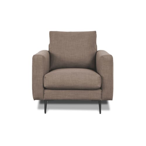 Canapés et fauteuils Fauteuils | Fauteuil 1 place tissu taupe - UW72251