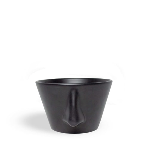 Art de la table Bols, tasses et mugs | Bol avec nez noir mate - ZQ92514