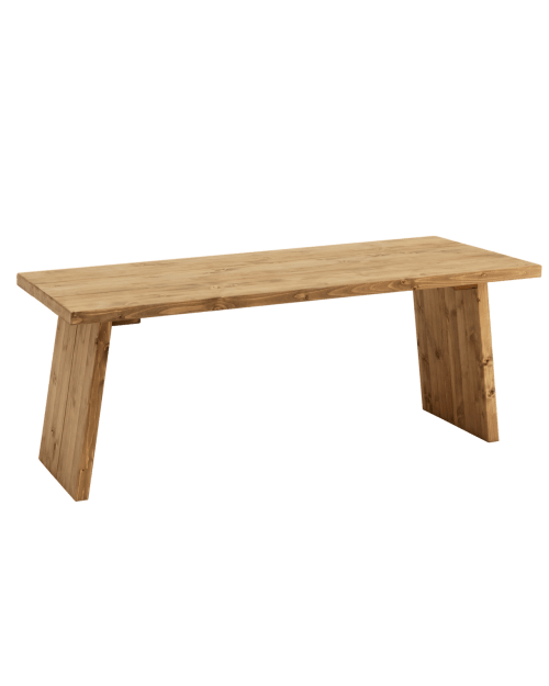 Table basse en bois couleur marron vieillie | Maisons du Monde