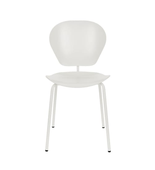 Meubles Chaises | Chaise éco responsable en plastique recyclé blanc - CF74658